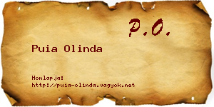 Puia Olinda névjegykártya